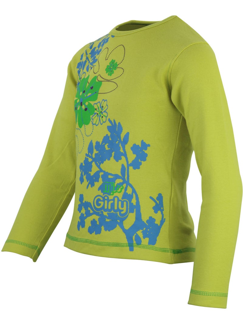 T-shirt fille FRIMO - MISS GIRLY Jaune - Kiabi