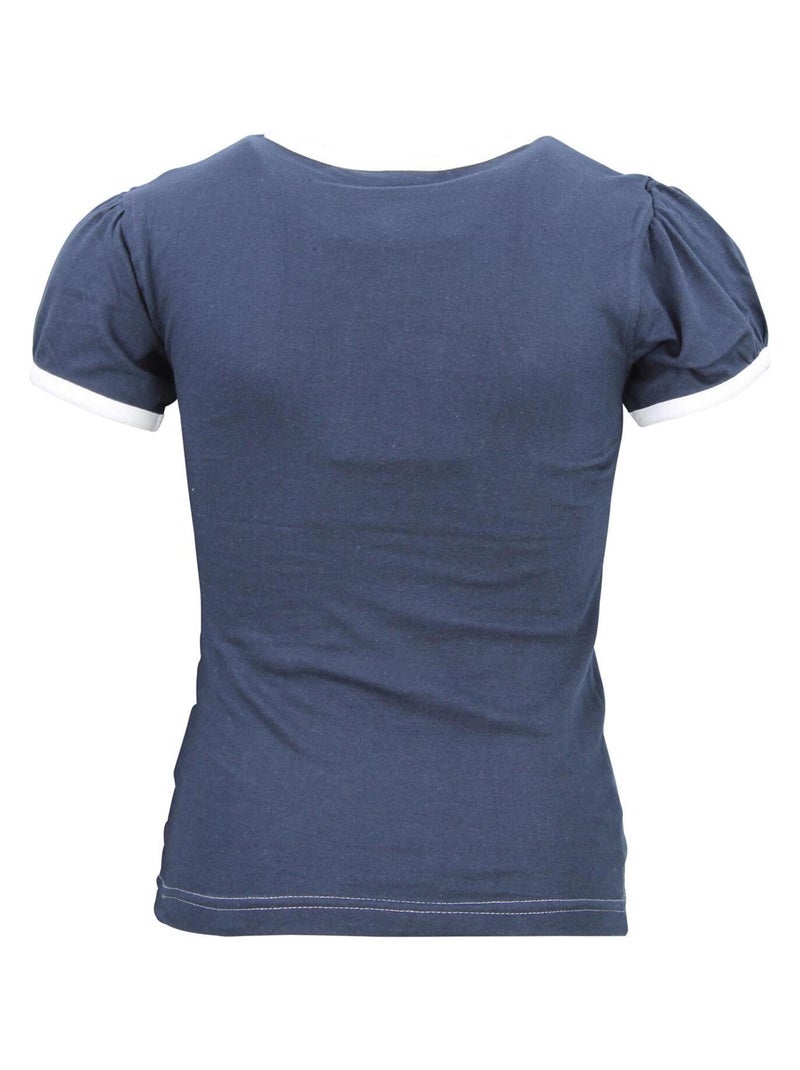 T-shirt fille FUMYRIN - MISS GIRLY Bleu marine - Kiabi