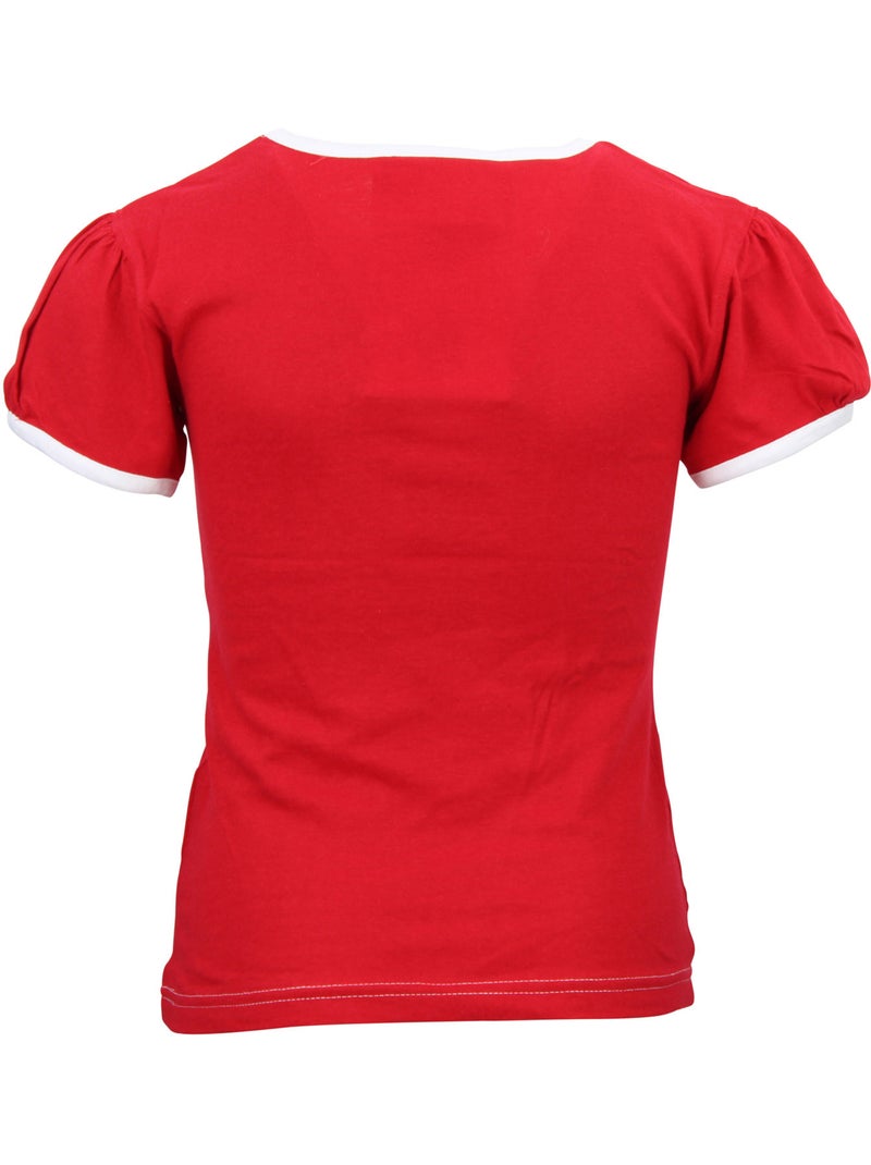 T-shirt fille FUMYRIN - MISS GIRLY Rouge - Kiabi