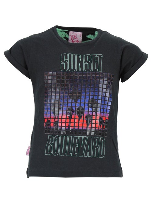 T-shirt fille FUNSET - MISS GIRLY - Kiabi