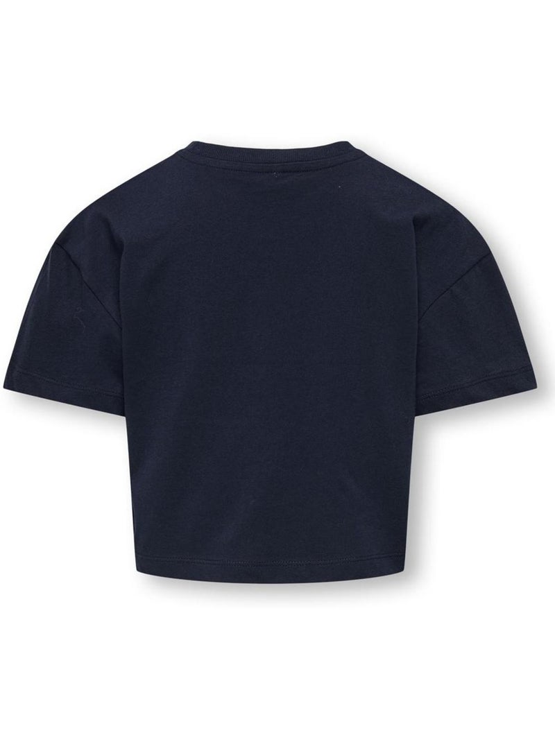 T-Shirt Fille Kids ONLY Bleu marine - Kiabi