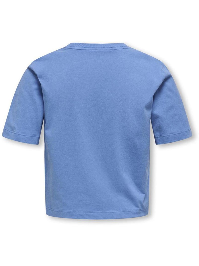T-Shirt Fille Kids ONLY Bleu - Kiabi
