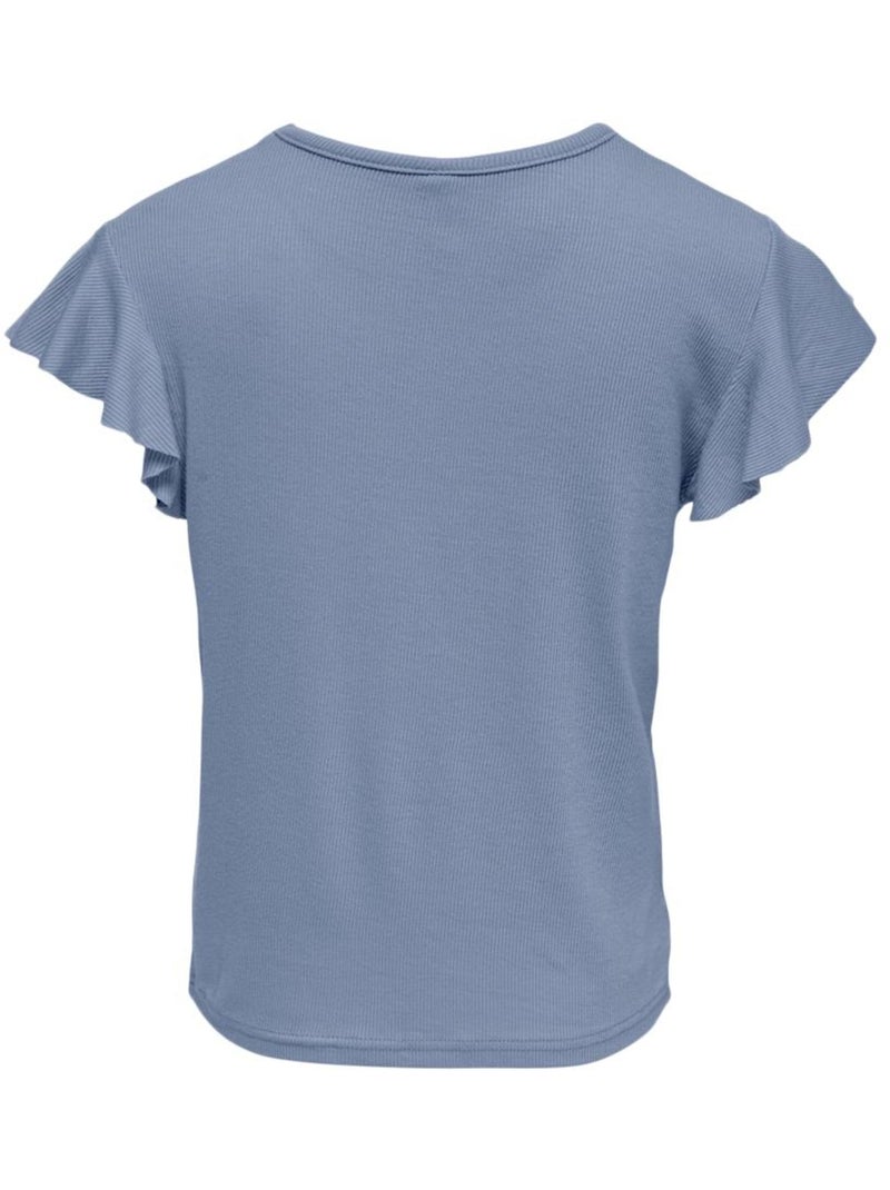 T-shirt Fille Kids Only Bleu - Kiabi