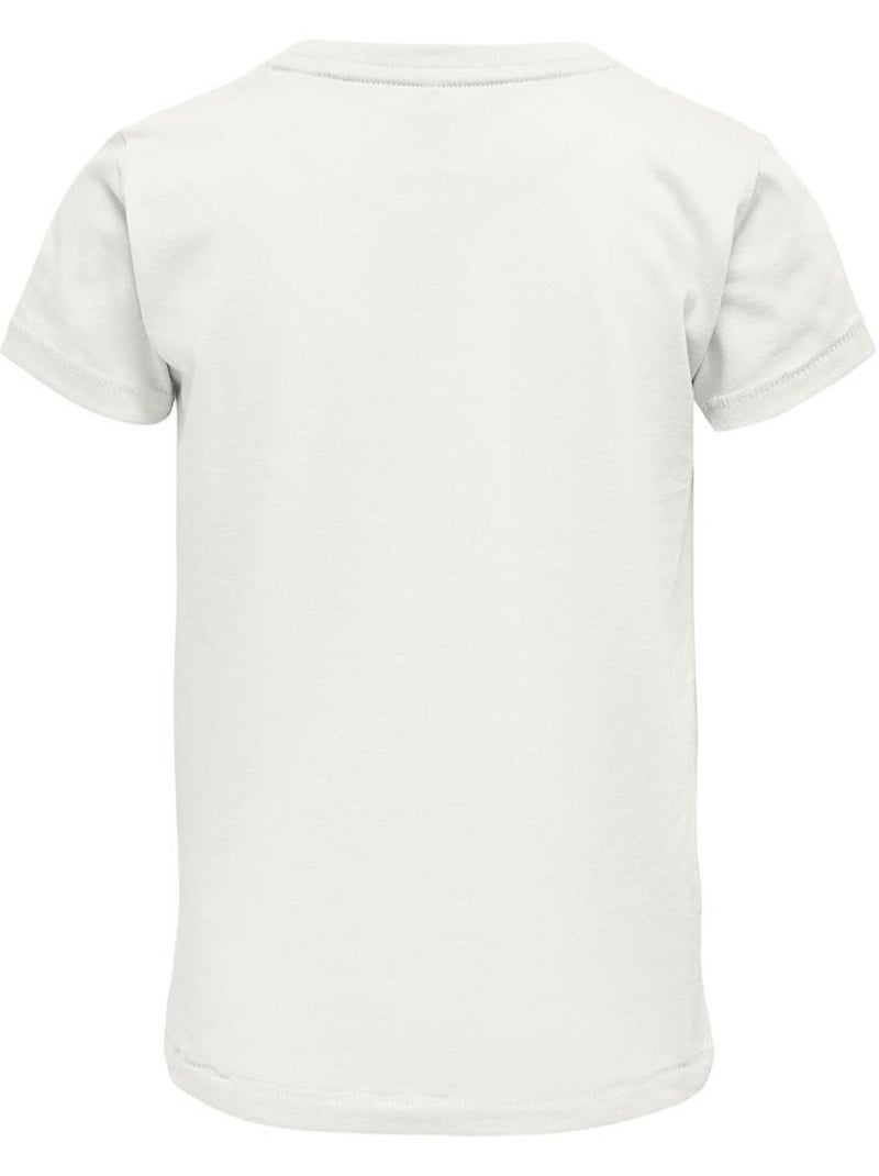 T-shirt Fille Kids ONLY Ecru - Kiabi
