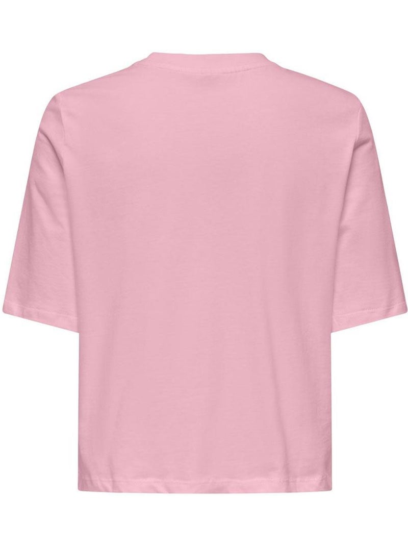 T-shirt fille kids only Rose - Kiabi