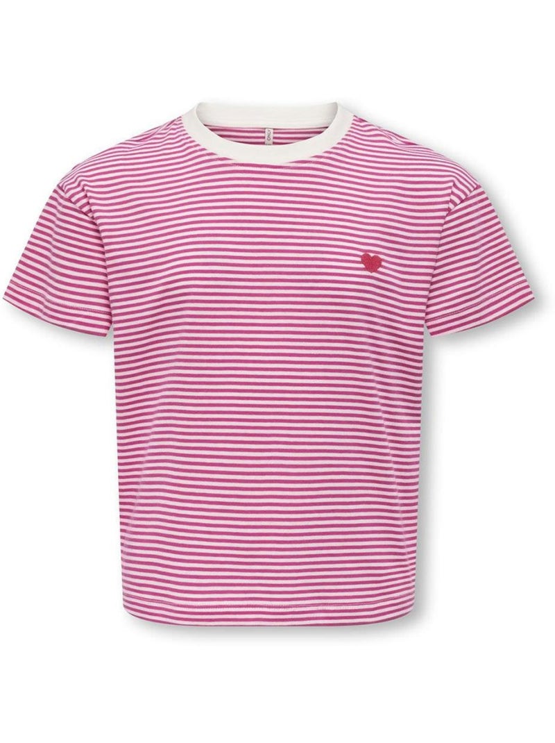 T-Shirt Fille Kids ONLY Rose - Kiabi