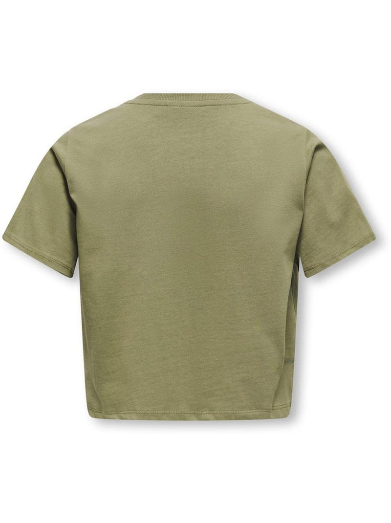 T-Shirt Fille Kids ONLY Vert kaki clair - Kiabi