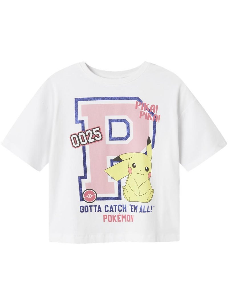 T-Shirt Fille Name it Blanc - Kiabi