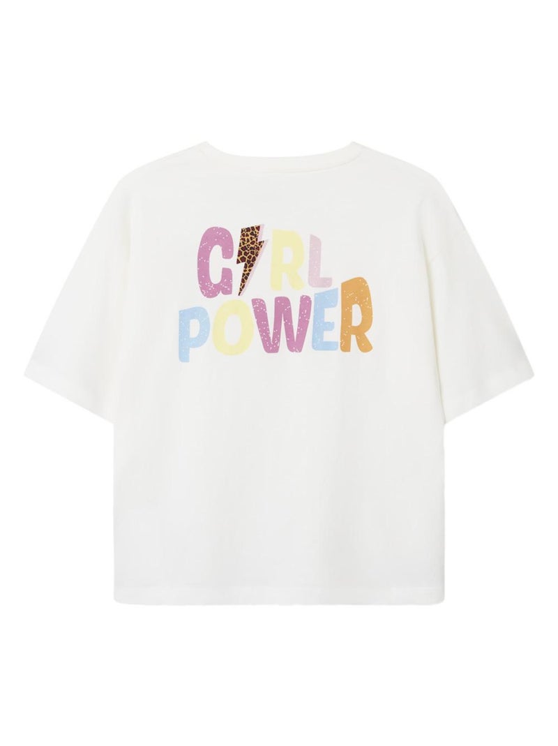 T-shirt Fille Name it Blanc - Kiabi