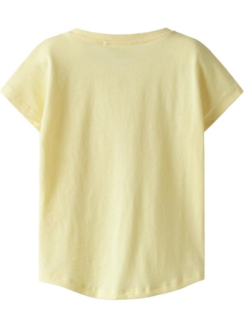 T-Shirt Fille Name it Jaune - Kiabi