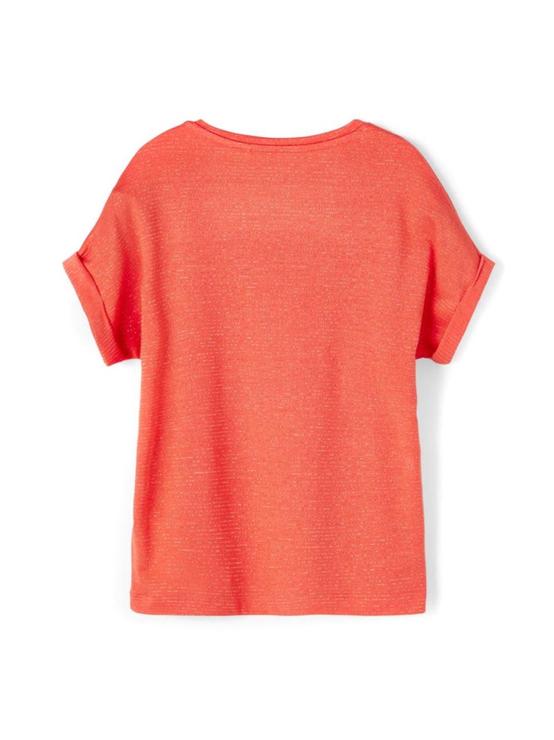 T-Shirt Fille Name It Orange - Kiabi