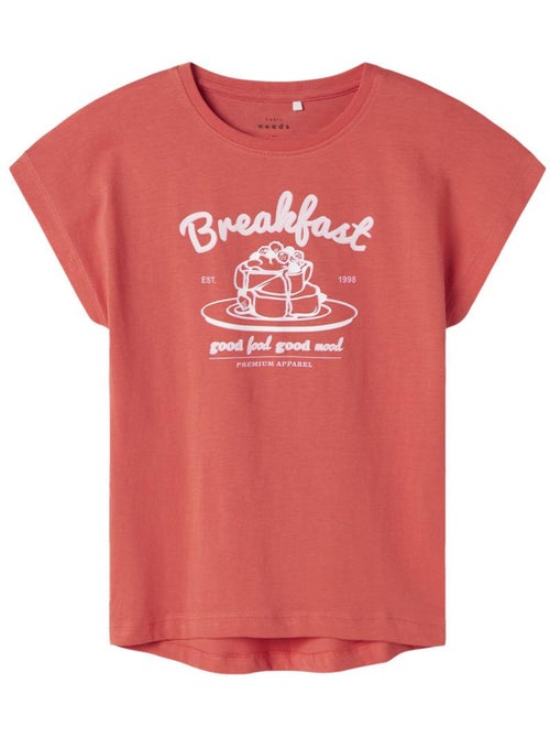 T-Shirt Fille Name it Spiced Coral - 1112A - Kiabi T-Shirt Fille Name it Spiced Coral - 1112A - Kiabi