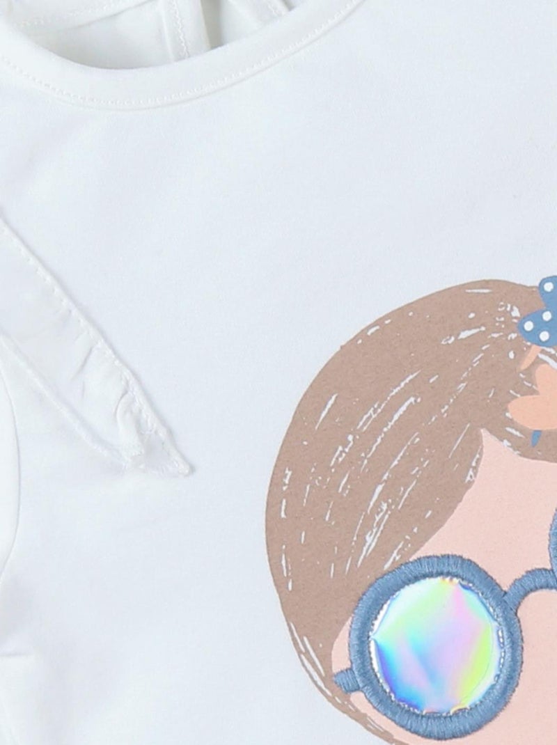 T-shirt fille, Noukie's Blanc - Kiabi