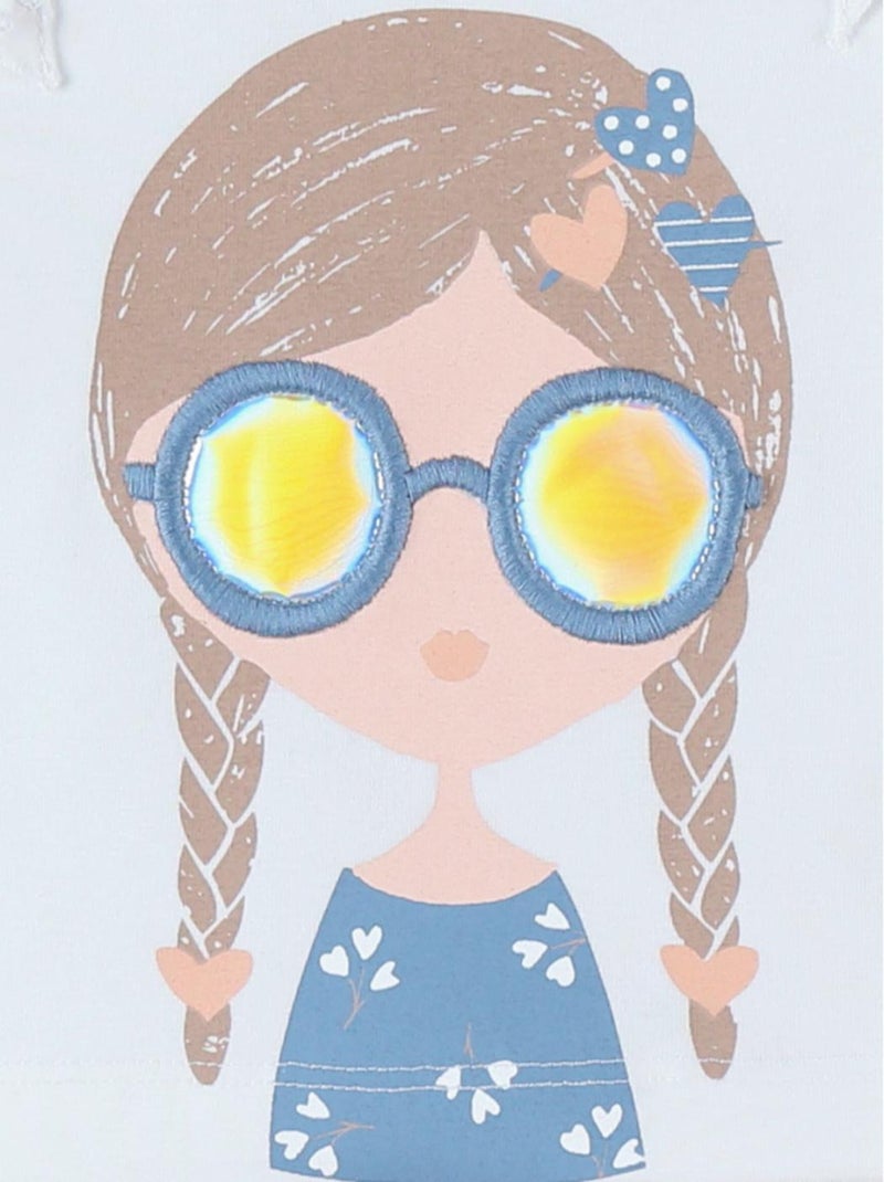 T-shirt fille, Noukie's Blanc - Kiabi