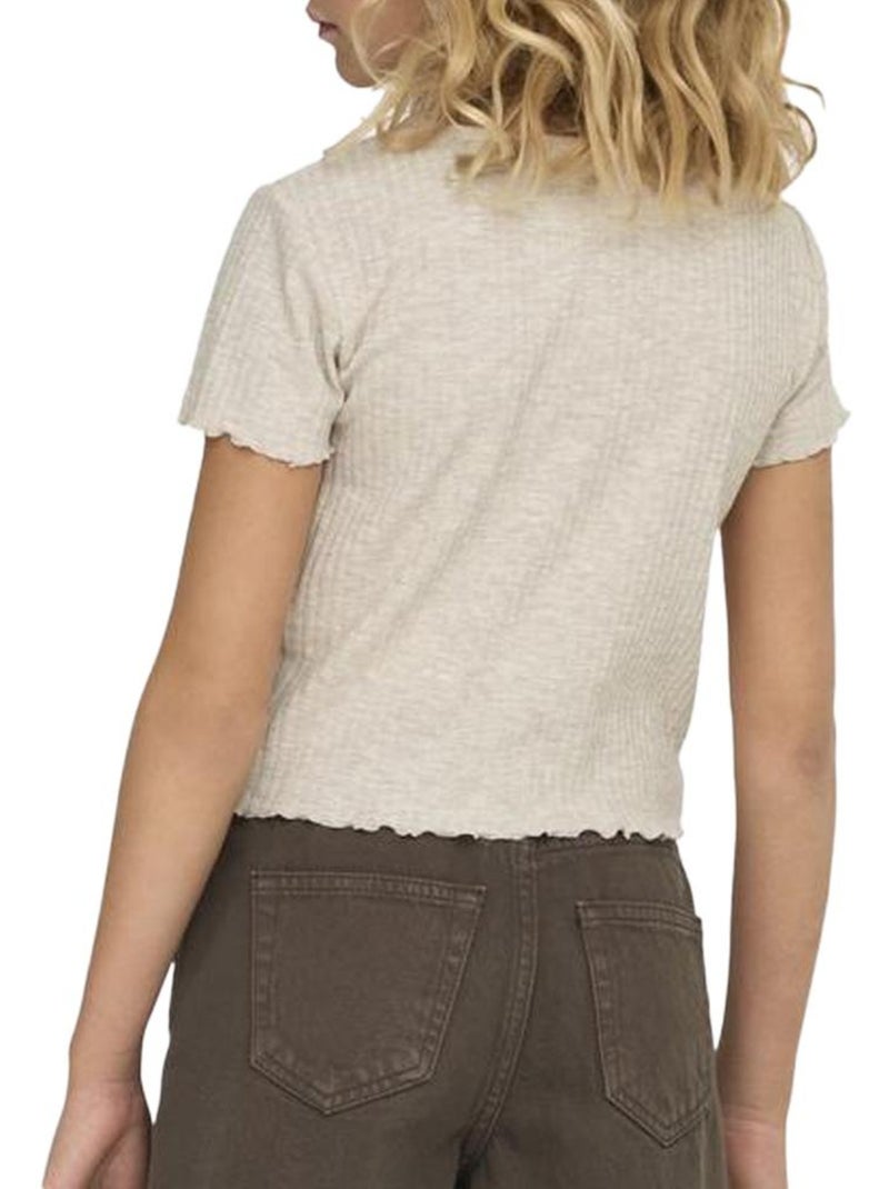 T-shirt fille only Beige - Kiabi