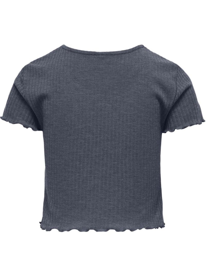 T-shirt Fille Only Gris Argenté - Kiabi