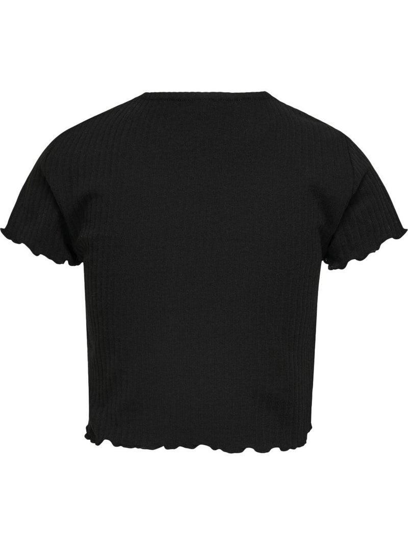 T-shirt Fille Only Nella Noir - Kiabi