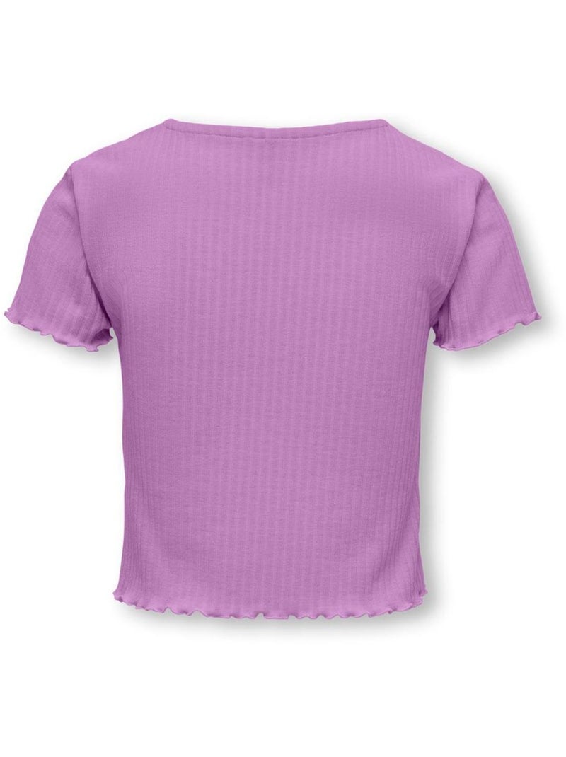 T-shirt Fille Only Violet - Kiabi