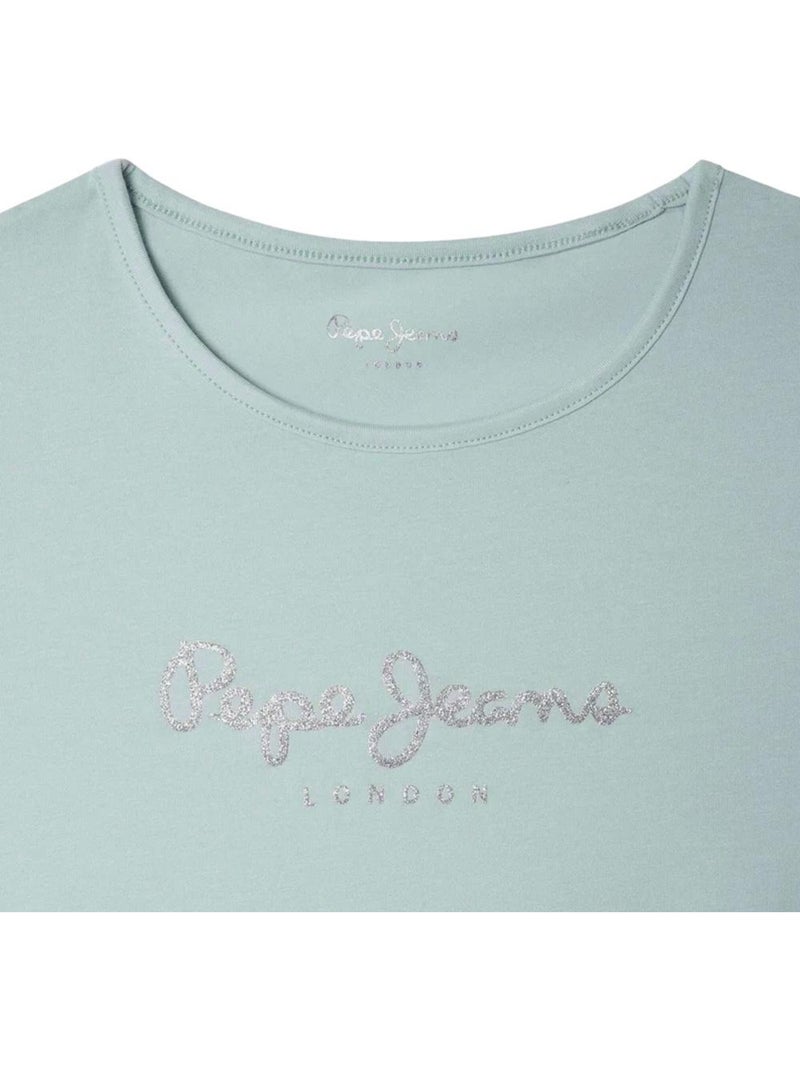 T-shirt Fille Pepe Jeans Bleu turquoise - Kiabi