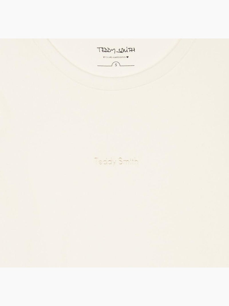 T-shirt Fille Teddy Smith Ecru - Kiabi