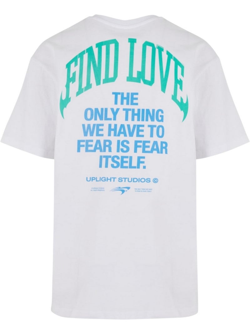 T-shirt find love - mister tee Blanc - Kiabi