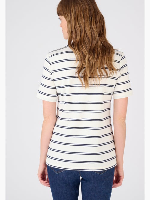 T-shirt fine côte pur coton - Damart - Kiabi