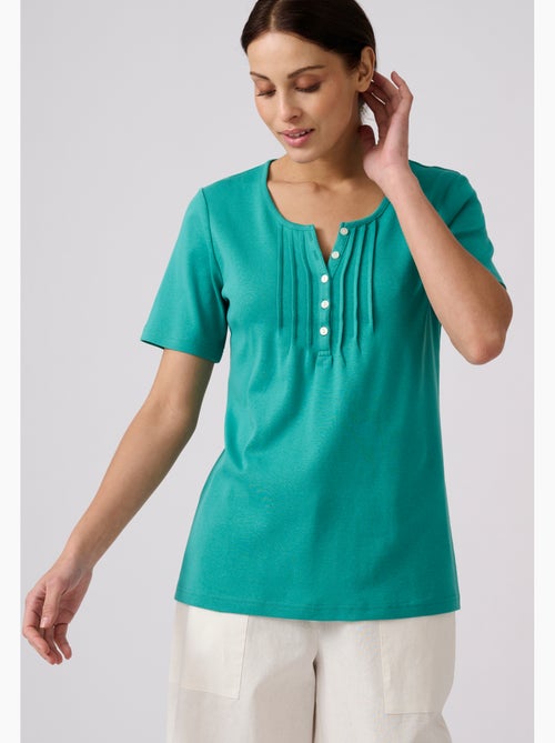T-shirt fine côte pur coton - damart - Kiabi T-shirt fine côte pur coton - damart - Kiabi