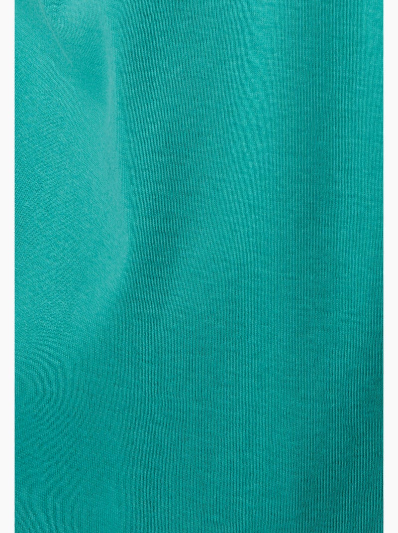 T-shirt fine côte pur coton - damart Vert d'eau - Kiabi