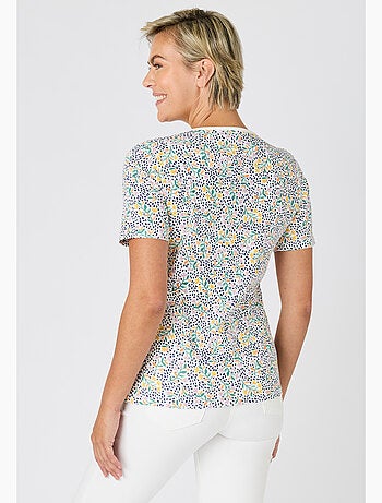 T-shirt fine côte pur coton - Damart
