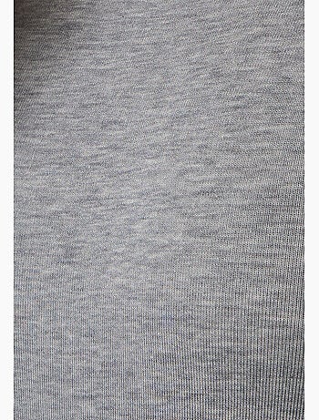 T-shirt fine côte thermolactyl sensitive, col rond - damart