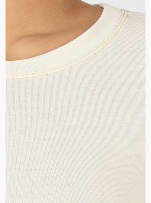 T-shirt fine côte Thermolactyl Sensitive, col rond thermique - Damart - Kiabi