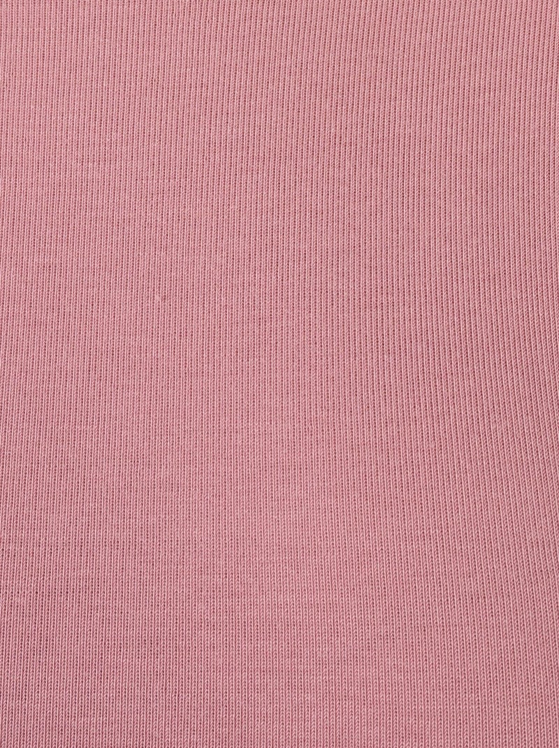 T-shirt fine côte Thermolactyl Sensitive, col rond thermique - Damart Rose - Kiabi