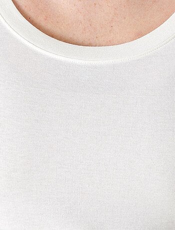 T-shirt fine côte Thermolactyl Sensitive, encolure dégagée - Damart