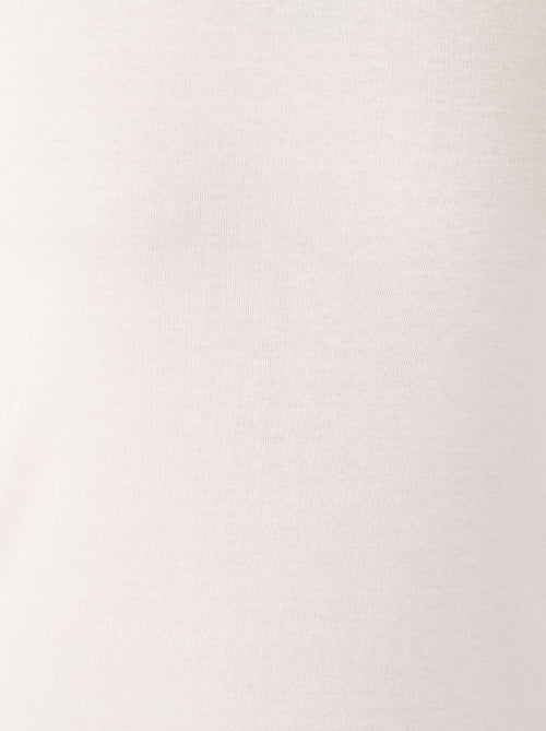 T-shirt fine côte Thermolactyl Sensitive, encolure dégagée - Damart - Kiabi