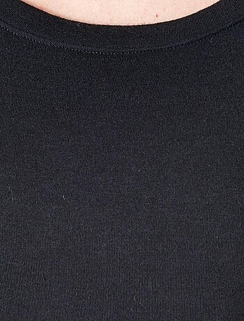 T-shirt fine côte Thermolactyl Sensitive, encolure dégagée thermique - Damart