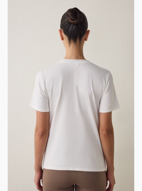 T-shirt fit femme col rond regular penti - Kiabi