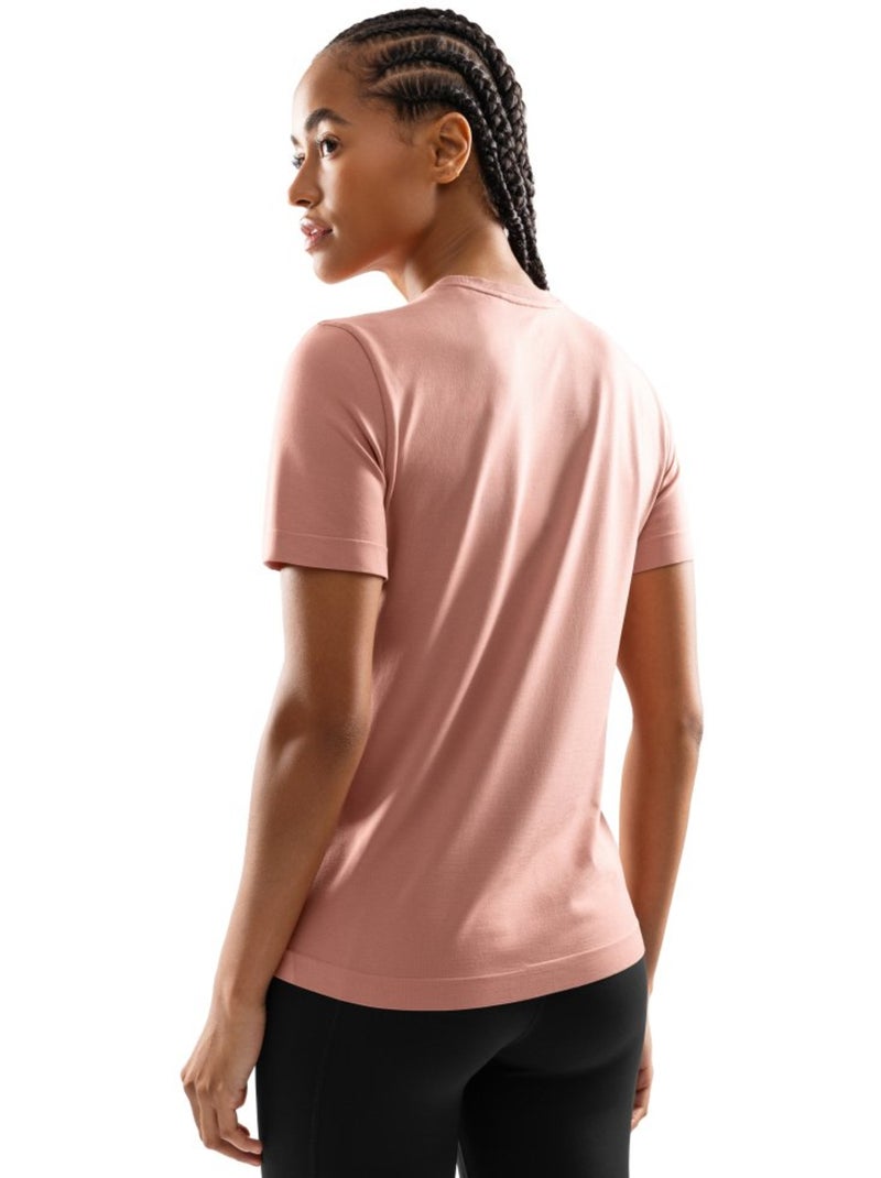 T-shirt fitness manches courtes femme fitness femme java Corail - Kiabi