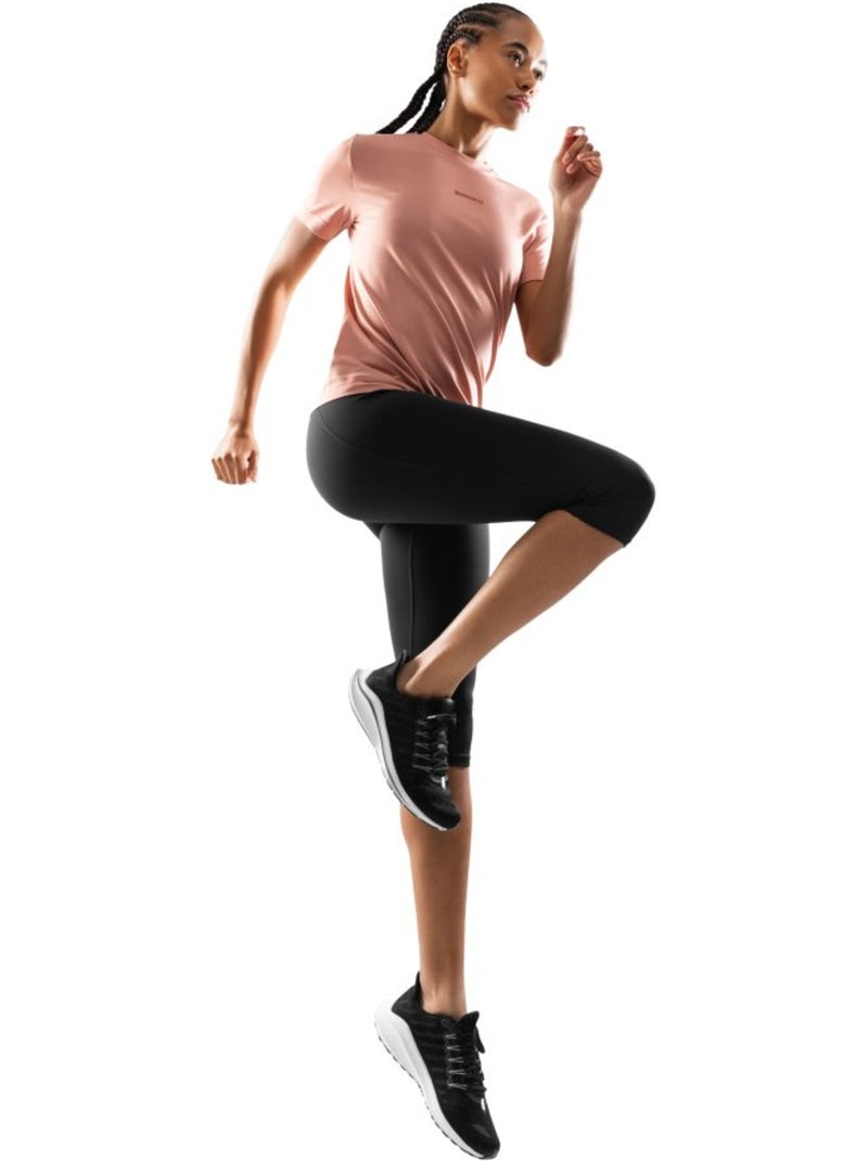 T-shirt fitness manches courtes femme fitness femme java Corail - Kiabi