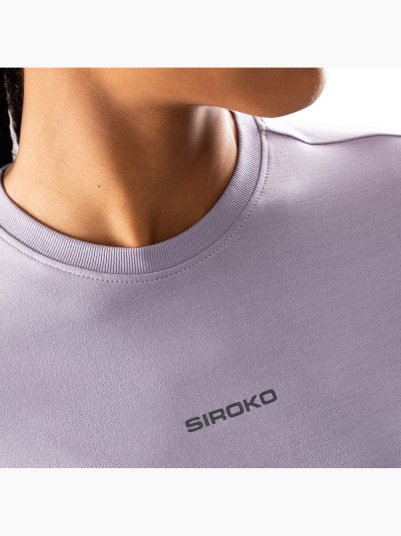 T-shirt fitness manches courtes femme fitness femme pulau Violet - Kiabi