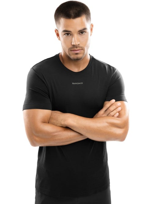 T-shirt fitness manches courtes homme fitness homme conquer - Kiabi T-shirt fitness manches courtes homme fitness homme conquer - Kiabi