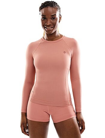 T-shirt fitness manches longues femme fitness femme poise