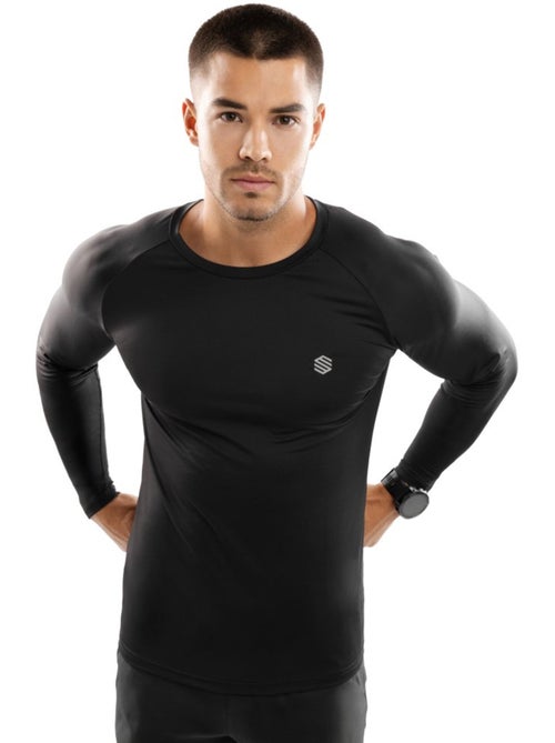 T-shirt fitness manches longues homme fitness homme key - Kiabi T-shirt fitness manches longues homme fitness homme key - Kiabi