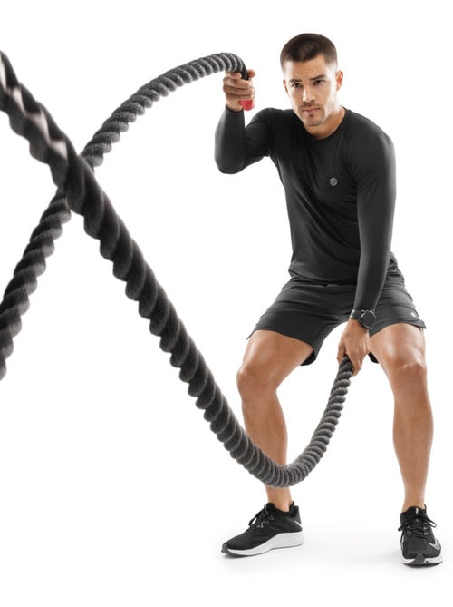 T-shirt fitness manches longues homme fitness homme key - Kiabi T-shirt fitness manches longues homme fitness homme key - Kiabi