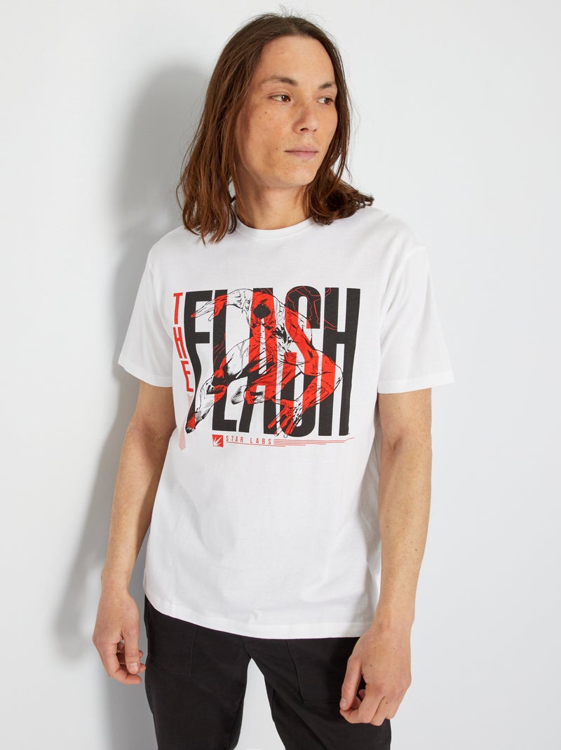 T-shirt 'Flash' 'Dc Comics Originals' blanc - Kiabi