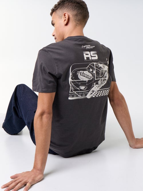 T-shirt 'Flash McQueen' 'Cars' 'Disney' 'Pixar' manches courtes - Kiabi