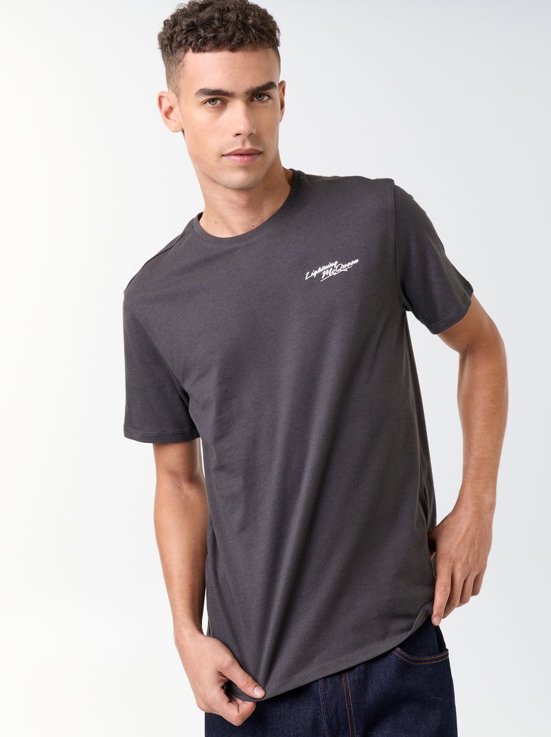 T-shirt 'Flash McQueen' 'Cars' 'Disney' 'Pixar' manches courtes Noir - Kiabi