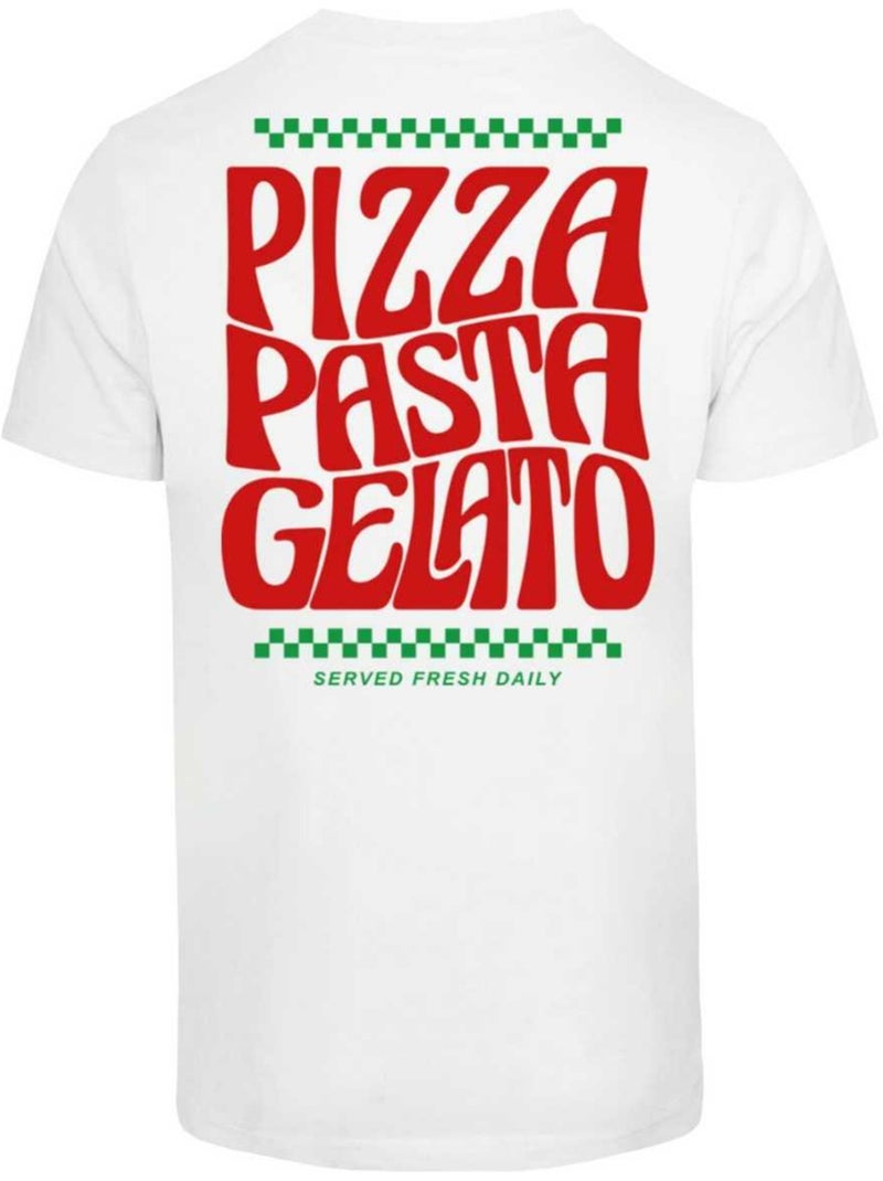 T-shirt flavor italiano - mister tee Blanc - Kiabi