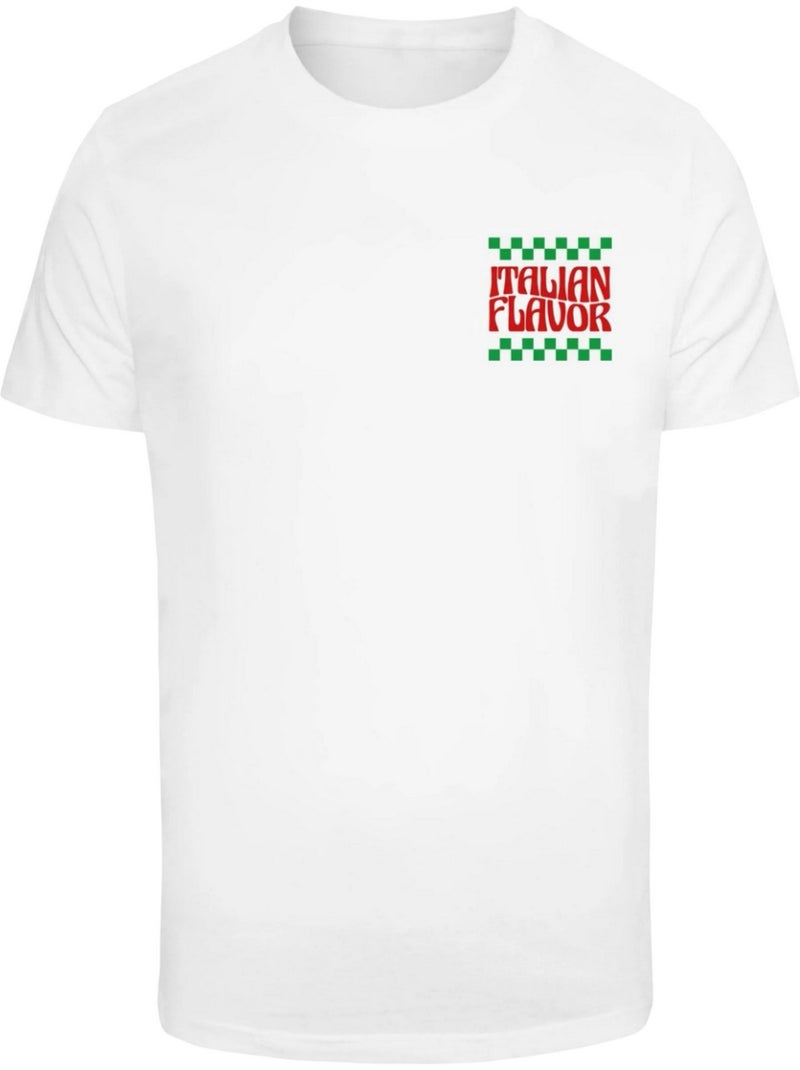 T-shirt flavor italiano - mister tee Blanc - Kiabi