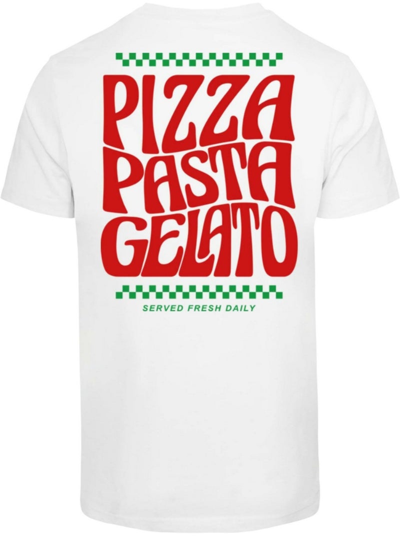 T-shirt flavor italiano - mister tee Blanc - Kiabi