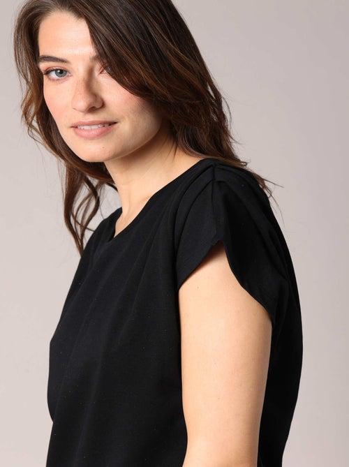 T-shirt fluide à manches plissées 'Deeluxe' - Kiabi